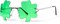 St. Patrick’s Day Irish Shamrock Leaves Green Leprechaun Costume Glasses, 1 Pair